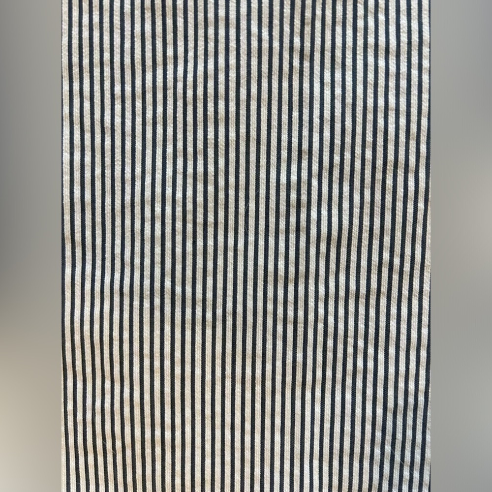 NWT Ann Taylor Factory Blue & White Pinstripe Cropped Trouser Women’s size 14 - Picture 8 of 9